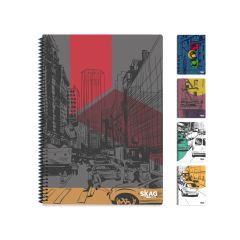 SKAG ΘΕΜΑΤΙΚΑ ΤΕΤΡΑΔΙΑ CITY LIFE 17X25 2 ΘΕΜΑΤΩΝ 80ΓΡ