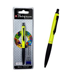 PLATIGNUM ΣΤΥΛΟ ΔΙΑΡΚΕΙΑΣ ΚΙΤΡΙΝΟ CARNABY STR BLISTER ΜΕ ΑΝΤΑΛΛ. ΜΠΛΕ 50424