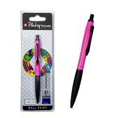 PLATIGNUM ΣΤΥΛΟ ΔΙΑΡΚΕΙΑΣ ΡΟΖ CARNABY STR BLISTER ΜΕ ΑΝΤΑΛΛ. ΜΠΛΕ 50427