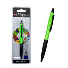 PLATIGNUM ΣΤΥΛΟ ΔΙΑΡΚΕΙΑΣ ΠΡΑΣΙΝΟ CARNABY STR BLISTER ΜΕ ΑΝΤΑΛΛ. ΜΠΛΕ 50429