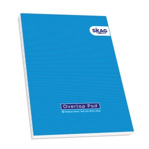 SKAG Μπλόκ Κολλητό Όρθιο Με Καπάκι Ριγέ Α4 50Φ